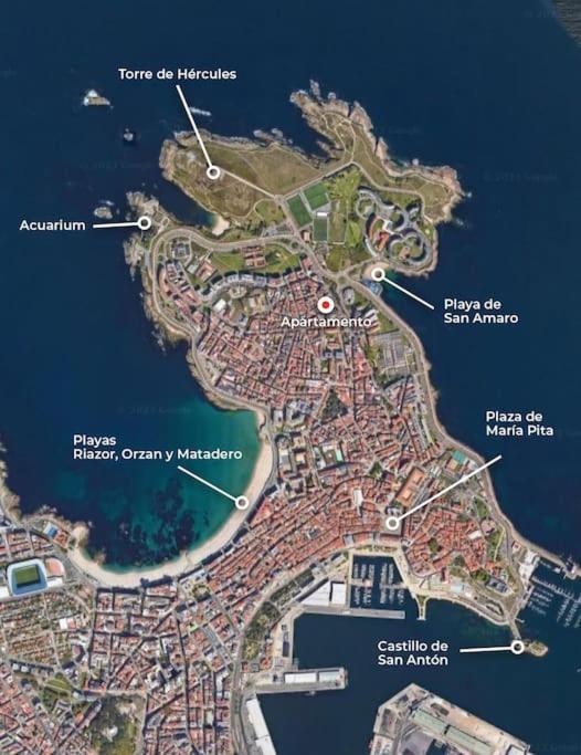 Apartamento Torre De Hercules A Coruna Luaran gambar