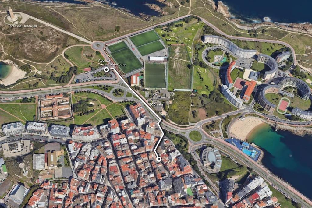 Apartamento Torre De Hercules A Coruna Luaran gambar
